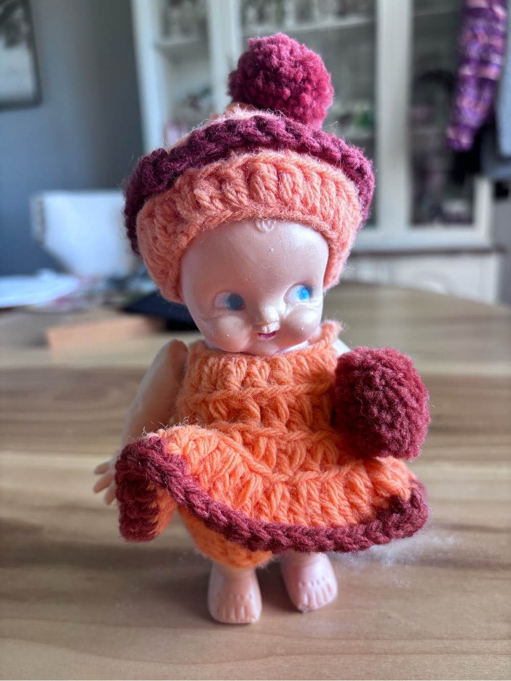6.5" Irwin Kewpie Talcum Powder Shaker Doll from the 1950’s